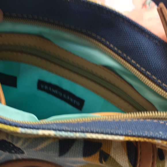 Sunflower Canvas Crossbody Bag by Franco Sartre - Picture 8 of 11